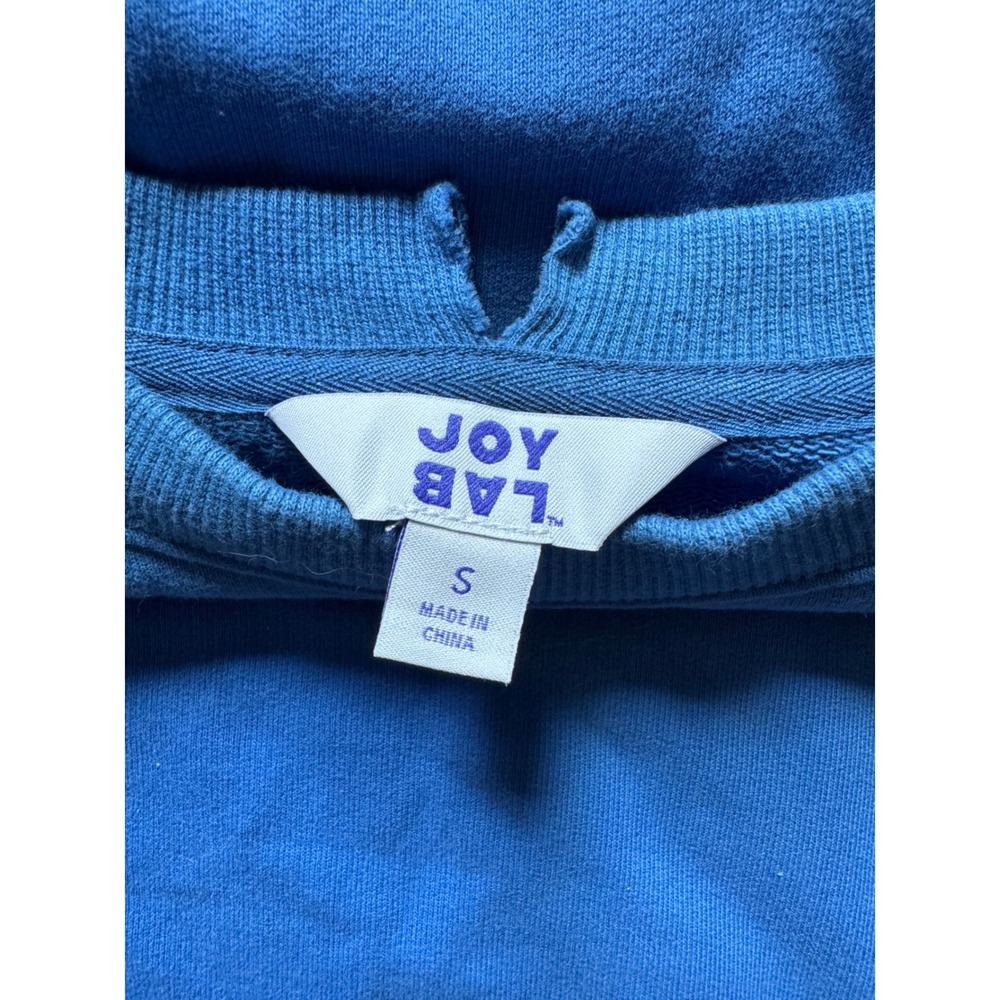 JoyLab Women USA Graphic Sweatshirt Blue Oversized Crewneck Pullover Small - Picture 2 of 2